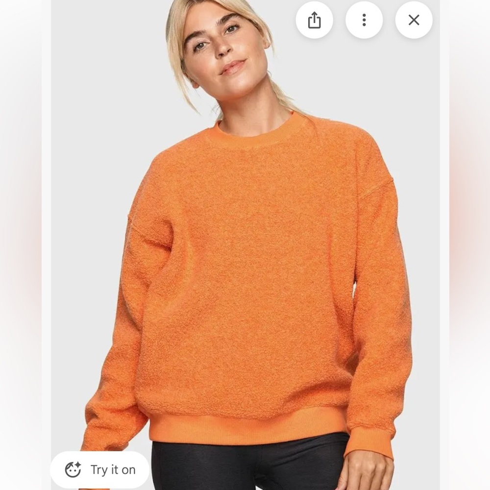 Outdoor Voices Vibrant Orange Pullover